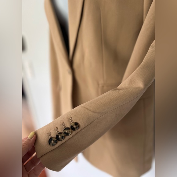 Zara light camel classy blazer jacket M NEW⭐️ - Picture 11 of 16